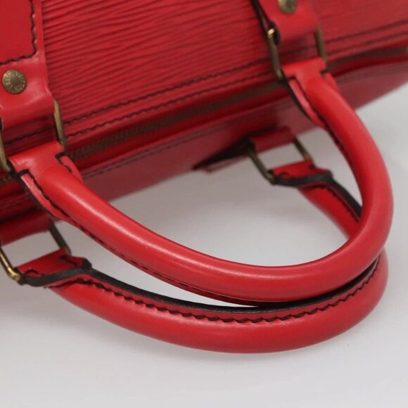 LOUIS VUITTON Epi Speedy 30 Hand Bag Castilian Red M43007 LV Auth 138671 - Picture 8 of 16